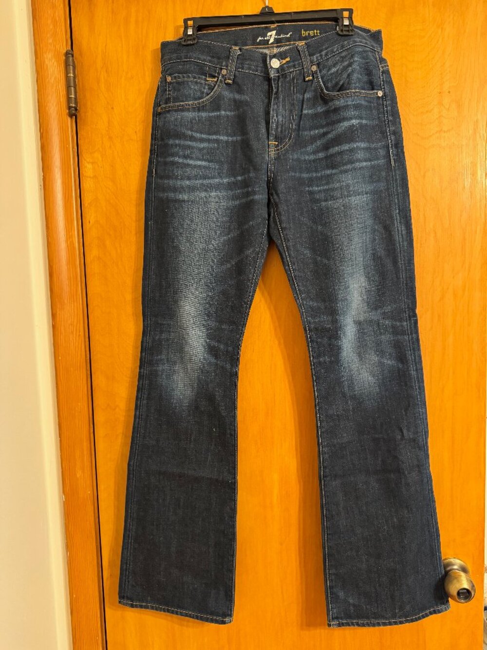 7 For All Mankind Brett Men's Bootcut Jeans Dark Wash Size 30